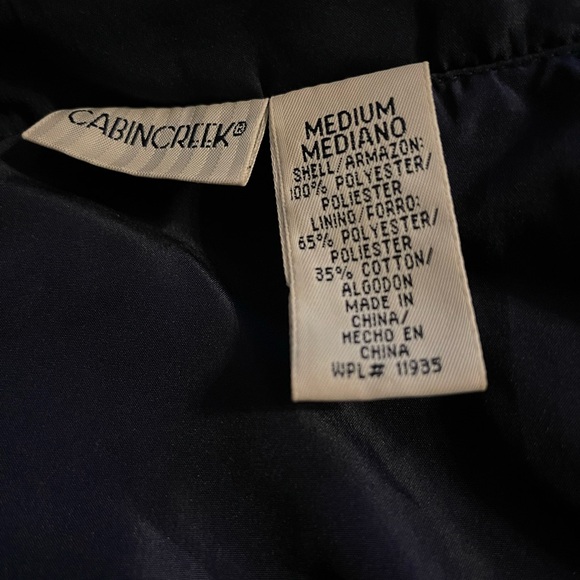 Great for spring, and fall!  Navy/Gold Jacket. Size Medium - Picture 7 of 8